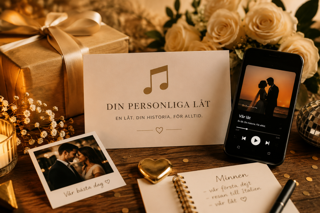 Personlig sång - Ge bort en personlig sång  (Bröllop,födelsedag,speciellt tillfälle etc)